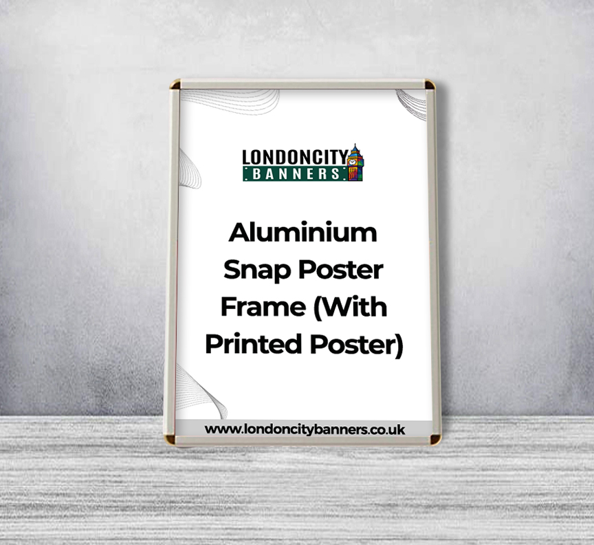 Aluminium Snap Poster Frame (With Printed Poster)