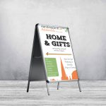 A1 Pavement A-frame Sign Board (With Printed Poster)
