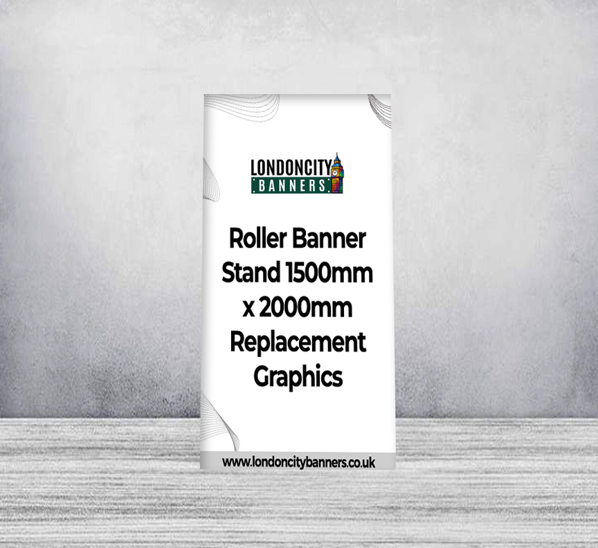 Roller Banner Stand 1500mm x 2000mm Replacement Graphics