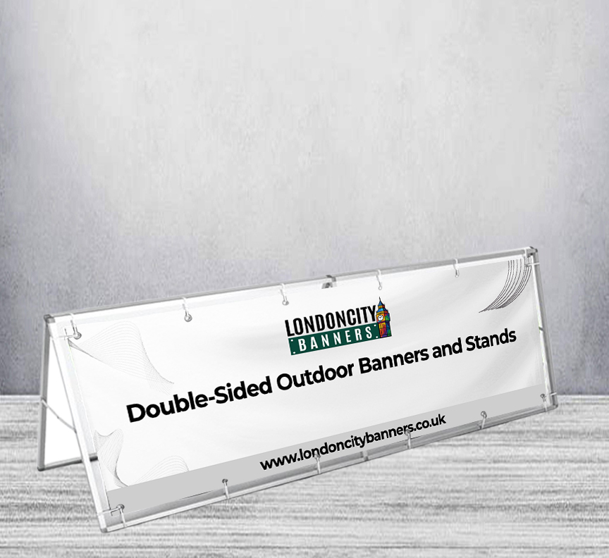 Double-Sided Outdoor Banners and Stands