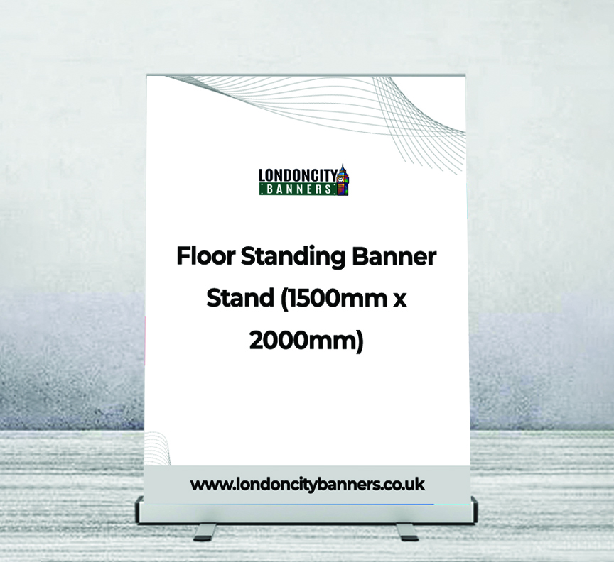 Floor Standing Banner Stand (1500mm x 2000mm)