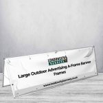 Large Outdoor Advertising A-Frame Banner Frames 3000mm x 1000mm (With Banner)