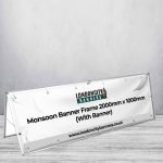 Monsoon Banner Frame 2000mm x 1000mm (With Banner)