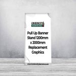 Pull Up Banner Stand 1200mm x 2000mm Replacement Graphics