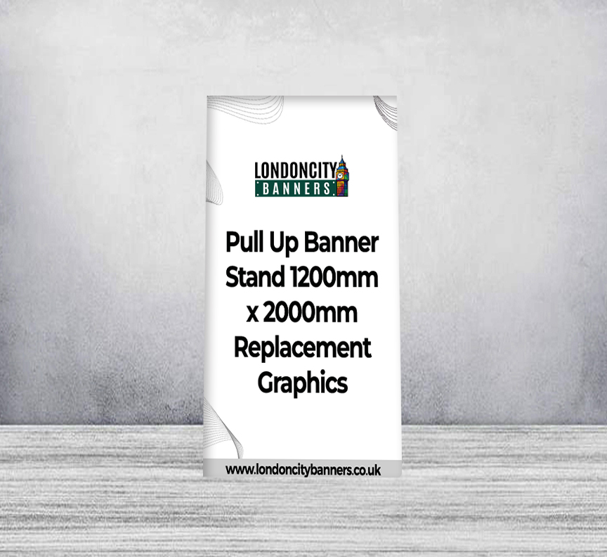 Pull Up Banner Stand 1200mm x 2000mm Replacement Graphics