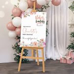 Baby Shower Easel With Printed Sign