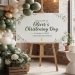 Christening Easel With Printed Board