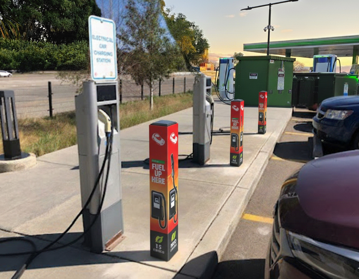 Petrol Station Bollard Covers